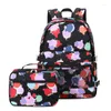 Sacs d'école femme sac à dos enfant fille 2 pièces/ensemble Nylon étanche enfants pour adolescent coloré voyage sac à dos étudiant