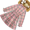 Flickans klänningar Big Girls Dress Plaid mönster Lång ärm för Teenage Girl Costume 6 8 10 12 14 220210 Drop Delivery Baby Kids Matern Dhxkg