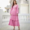 Roupas étnicas vestido francês de bolo espanhol moda de moda muçulmana longa saia árabe de tamanho islâmico estilo islâmico