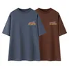 Men's T-Shirts American Retro High Street Dark Fashion Brand Short Sleeve T-shirt Summer