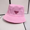 Pra Man Bucket Hat Mens Hat Womens Designer Trucker Hats Mens Triangle Badge Beanie Wide Brim Hats Casquettes Unisex Outdoor Casual Fashion Caps Beach Caps