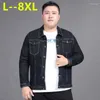 Vestes pour hommes 8XL 7XL 6XL 2023 printemps automne mode hommes Denim manteaux hommes coton veste hommes Jean Outwear mâle Cowboy