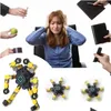 إلغاء الضغط لعبة القابلة للتحويل سلسلة أصابع الإصبع الروبوت DIY تشوه تشوه ميكانيكي للأطفال ADTS DROP DROND