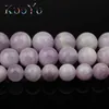 Beads Other Natural Stone Kunzite Purple Spodumene Round Loose Spacer For Jewelry Making Diy Elegant Bracelet Necklace 7.5incheOther