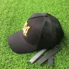 2023 Últimas gorras de béisbol negras con MA LOGO Diseñadores de moda Sombrero Gorra de camionero de moda de alta calidad 2022