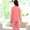 Kvinnors sömnkläder Autumn Winter Women Pyjama Set Long Sleeve Printed Casual Soft Female M-3XL Pijama Homewear Clothing