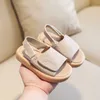 Sandals Boys And Girls Sandals Summer New Soft Bottom Solid Color Flanging Party Wear Light Non-Slip Beach Sandals W0217