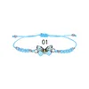 Strand Crystal Butterfly Bead Woven Rope Necklace Women Kids Jewelry For Girls Cute Charm Summer Beach Accessories