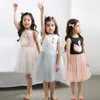 Filles robes d'été en dentelle enfants vêtements princesse enfants pour usure causale Unicorne 3 8 ans