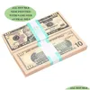 Funny Toys Toy Money Movie Prop Banknote 10 Dollars Currency Party Fake Notes Children Gift 50 Dollar Ticket For Movies Play Games D Dhvbq