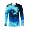 Hommes T-shirts 3d Tie-Dye Coloré Costume Mode Hommes Femmes T-shirt À Manches Longues Hip Hop T-shirts Homme T-shirt Sweats Tops