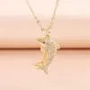 Pendentif Colliers WeSparking EMO Collier Perle Zircon Collier Pour Femmes Dauphin 2023 Tendance Impact Préféré Cadeau