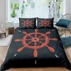 Bedding sets Bedding Set Luxury 3D Anchor Print 2/3Pcs Comfortable Kid Ocean Style Duvet Cover case Home Textile Single/Queen/King Size