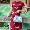 Bolsas noturnas Yourseason 2023 Vintage Handies elegante e elegante estilo chinês Cheongsam Banquet Banquet ombro Handmade Mulher Floral Hand