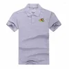 Polos pour hommes 2023 hommes impression Cube lâche à manches courtes marque chemise homme col rabattu décontracté multi-couleurs asiatique deux taille petit