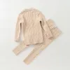 Conjuntos de ropa Born Baby Girl Boy Conjunto de ropa de punto SuéterPant 2PCS Algodón Infantil Niño Prendas de punto Jersey Conjuntos de ropa Traje 0-2Y 230217