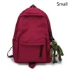 Sac à dos mode voyage école solide couleur toile sacs à dos pour adolescente sac décontracté femmes cartables sac à dos sacs