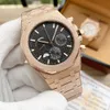 남성 시계 모든 다이얼 작업 쿼츠 타이밍 시계 41mm 비즈니스 손목 시계 Montre de Luxe Leisure Wrist Watch