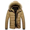 Мужские парки Men Men Men Fashion Wram Parka Fur Pav