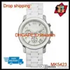 100% Giappone originale Drop Drop New MK5145 MK5191 MK5423 Ladies Runway Cronografo Silicone Steel Watch2749