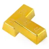 Jeux de f￪te artisanat Replica Gold Bar Fake Golden Brick Brion Movie Prop Prop News Gift Pouetter de porte pour Halloween Wester DHGJ4