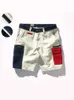 Shorts masculinos 2021 Summer New Tooling Shorts Moda de Moda de Moda de Fashion Costura Multipocketock Woven Washed Pesado Casual Knee Allends Z0216