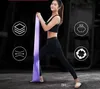 Unissex Natural LaTex Yoga Resistance Bands Pilates Belts de tensão Elastic Sport Corpo Stretching Straps Pull Sport Supply FY6147