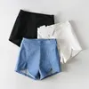 Women's Shorts Korean Style Denim 2023 Summer High Waist Elastic Hip Bag Thin Slim Streetwear Jeans Offlice Lady