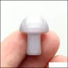 Stein Zufällige Farbe Mini Pilz Pflanze Statue Glas Katzenauge Schnitzen Hause Dekoration Polieren Ganze Drop Lieferung Schmuck Dhy5V