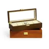 Oglądaj pudełka drewniane słynne przechowywanie znakomity prezent opakowania może pomieścić 5 zegarków
