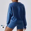 Chemises actives SHINBENE femmes surdimensionné quart fermeture éclair sweat coton éponge col montant à manches longues pull à capuche