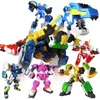 Action-Spielzeugfiguren 5 IN 1 Mini Force 2 Super Gino Power Transformation Roboterspielzeug Actionfiguren MiniForce X Deformation Dinosaurier Mecha Spielzeug 230217