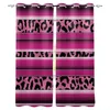 Curtain Sexy Leopard Print Window Treatments Curtains Valance Living Room Rod Kitchen Fabric Kids Treatment