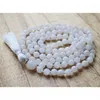 Halsketten mit Anhänger MN36774 Halskette aus reiner Jade, geknotet, 108 Mala, Heilkristall, Liebe, nährende Harmonie, innere Balance, Erschöpfung, Kundalini