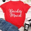 Women's T -skjortor Party Shirt Bride Becoming Bridesmaids Squad Hen Bachelorette