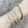 Bangle Y2K Gold Plated Fatima Cuff Bangles Armband 2023 Trend Colorful Emamel Handarmband för kvinnor Summer Beach smycken gåvor