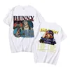 Męskie koszulki Bad Bunny El Ultimo Tour Del Mundo 2022 Tshirt z krótkim rękawem męskie obszerne luźne topy mężczyźni kobiety bawełniane koszulki HipHop T Shirt J230217