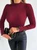 Frauenpullover 2023 Herbst Winter Frau Kleidung Weibliche Kleidung Frauen Tunika Mode Blusen Solide Rollkragen Gestrickte Pullover Pullover Basis