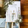 Flores decorativas 2x Simulação de flores artificial de flores rosa folhas verdes arco de casamento para cerimônia mesa de decoração de peça central