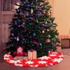 Juldekorationer trädkjol röd för semesterfest festlig heminredning
