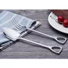 Juegos de vajilla Pasta Set de regalo Metal Ensalada Manos Cubiertos Cuchara Tenedor Cubiertos Cena Postre