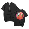 Men's T Shirts Anime Chainsaw Man Denji Pochita Double Sided Print Shirt Men's Funny Cartoon T-shirt Men Women Fashion Manga Cotton Tee