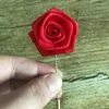 Decorative Flowers Man Groom Boutonniere Golden Leaf Pin Silk Rose Pearl Flower Buttonhole Wedding Party Prom Suit Corsage Brooch