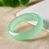 Bangle Zheru Jewelry Natural Birmese Jadeite 54 mm-64 mm jasna bransoletka Elegancka Księżniczka Prezent