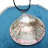 Pendant Necklaces Elegant Natural Shell Fan Necklace Rope Chain 60 5cm Beautiful And Charming Women Beach Party Jewelry Gift 75-80MM