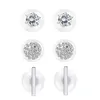 Stud -oorbellen 3 paar Lotus Flower For Women Girls Simple Chic Ear