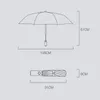 Paraplyer 1PC Automatisk vikbar paraply med LED -ljus vindtät solskade stora bärbara utomhusresor för män kvinnor 230217