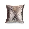 Pillow 1pcs Luxury Golden Sofa Cover For Living Room Modern Gray Throw Pillowcase Euro Decoration Rectangle