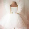 Meninas vestidos de verão Princesa de renda para crianças de 15 anos de aniversário Fantas da festa infantil infantil 230217