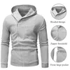 Men's Hoodies 2023 Brand Men Winter Hooded Sweatshirt Tracksuits Casual Solid Long Sleeve Slim Male Autumn Zipper Homme Outcoat